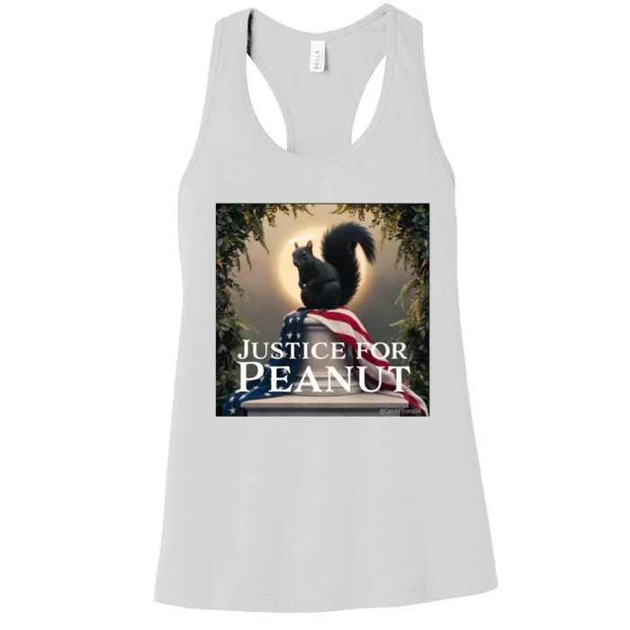 Justice For Peanut The Squirrel Peanut Squirrel Women's Racerback Tank