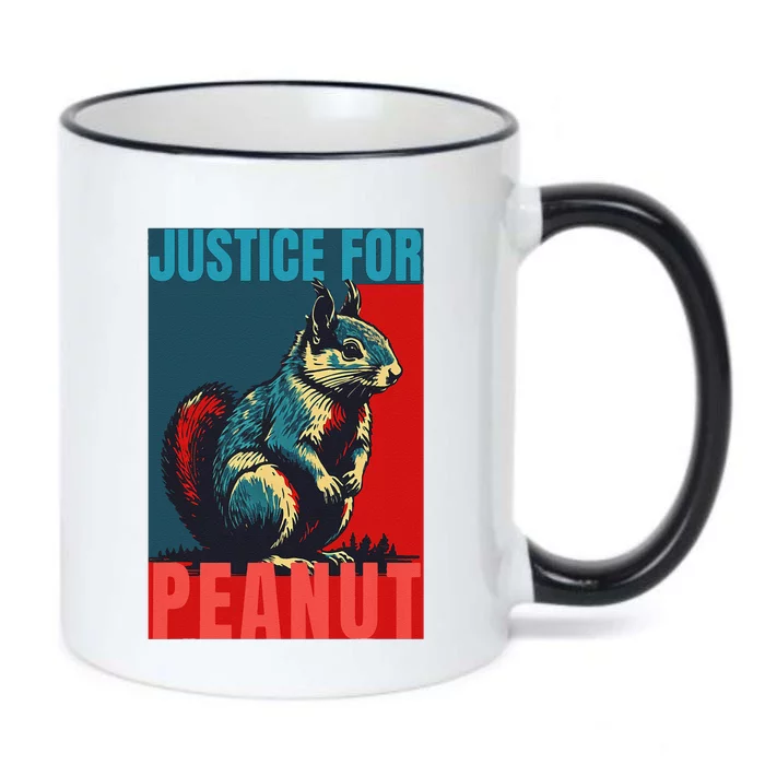 Justice For Peanut The Squirrelwanted Animal Lovers Black Color Changing Mug