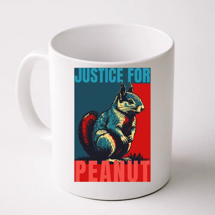 Justice For Peanut The Squirrelwanted Animal Lovers Front & Back Coffee Mug