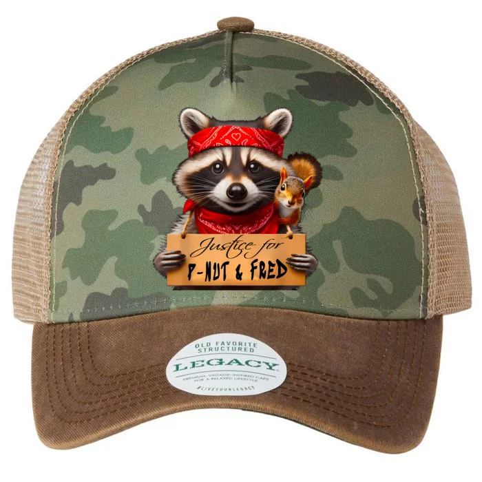 Justice For Peanut The Squirrel Pnut & Fred The Raccoon Legacy Tie Dye Trucker Hat