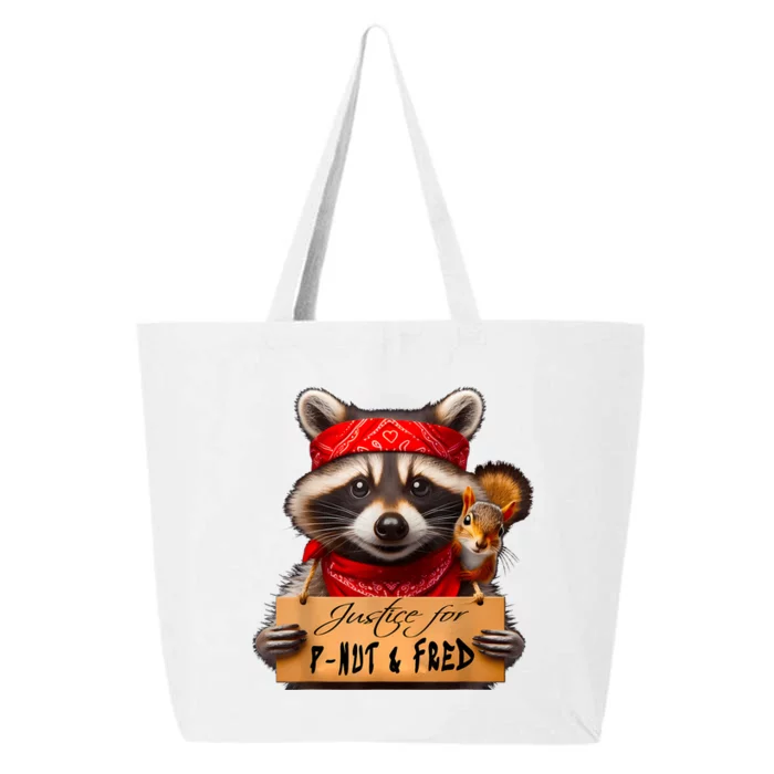 Justice For Peanut The Squirrel Pnut & Fred The Raccoon 25L Jumbo Tote