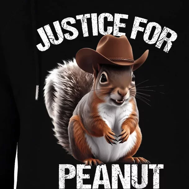 Justice For Peanut The Squirrel Peanut Squirrel Womens Funnel Neck Pullover Hood