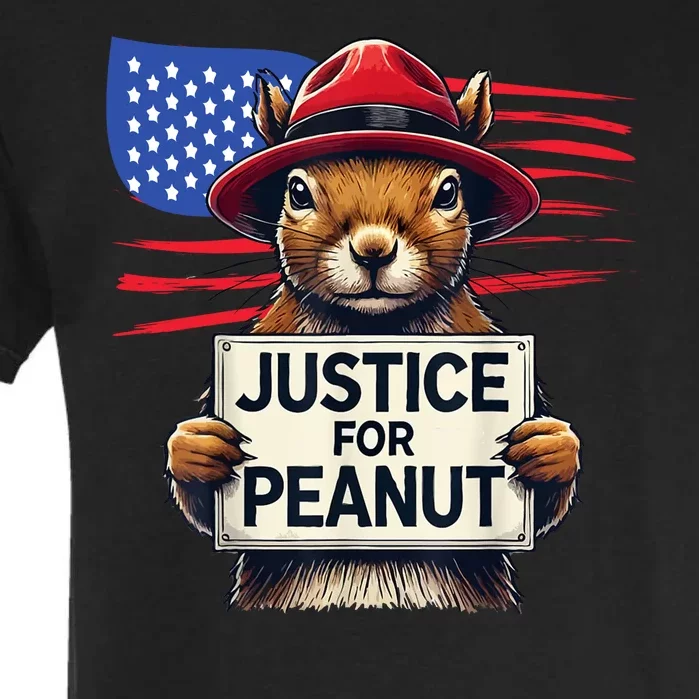 Justice For Peanut The Squirrel Garment-Dyed Heavyweight T-Shirt