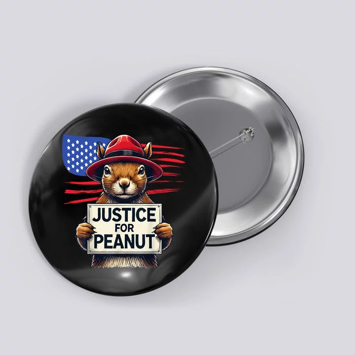 Justice For Peanut The Squirrel Button