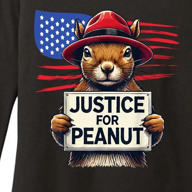 Justice For Peanut The Squirrel Womens CVC Long Sleeve Shirt