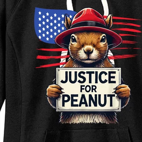 Justice For Peanut The Squirrel Women's Fleece Hoodie