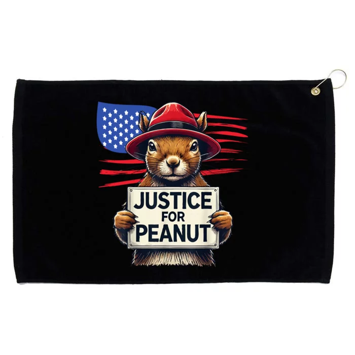 Justice For Peanut The Squirrel Grommeted Golf Towel