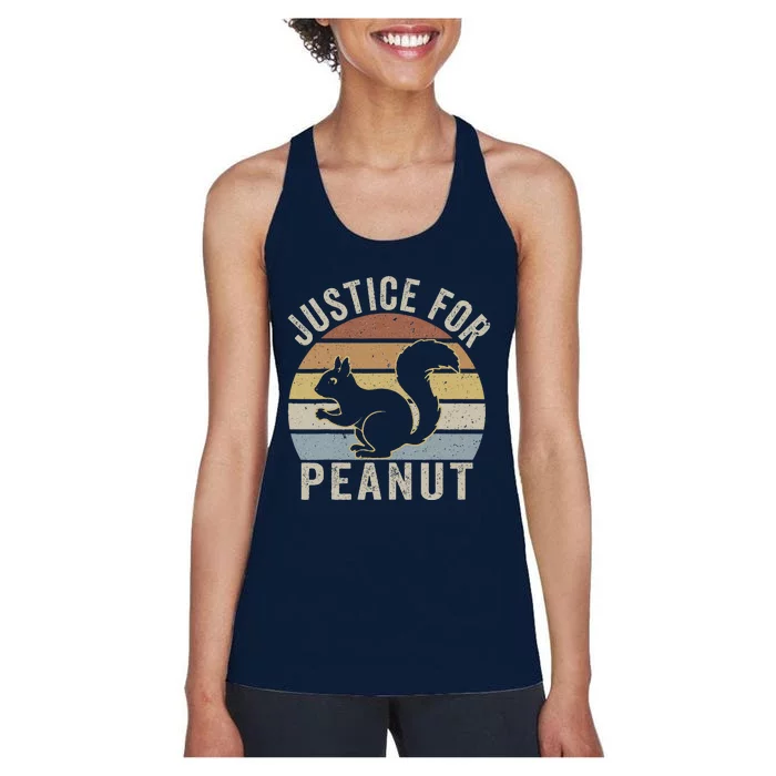 Justice For Peanut The Squirrel The Squirrel Pnut Women's Racerback Tank