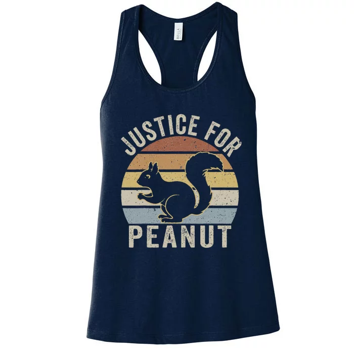 Justice For Peanut The Squirrel The Squirrel Pnut Women's Racerback Tank