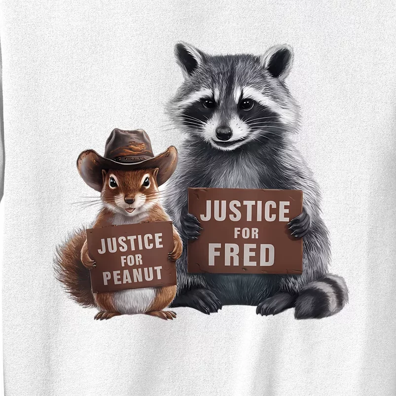 Justice For Peanut The Squirrel Justice For Fred The Raccoon Sweatshirt