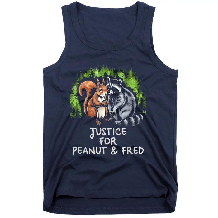 Justice For Peanut The Squirrel And Fred The Raccoon Tank Top