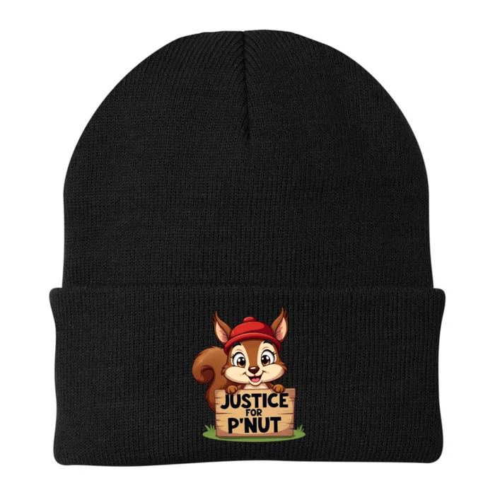 Justice For P Nut Funny Squirrel Knit Cap Winter Beanie