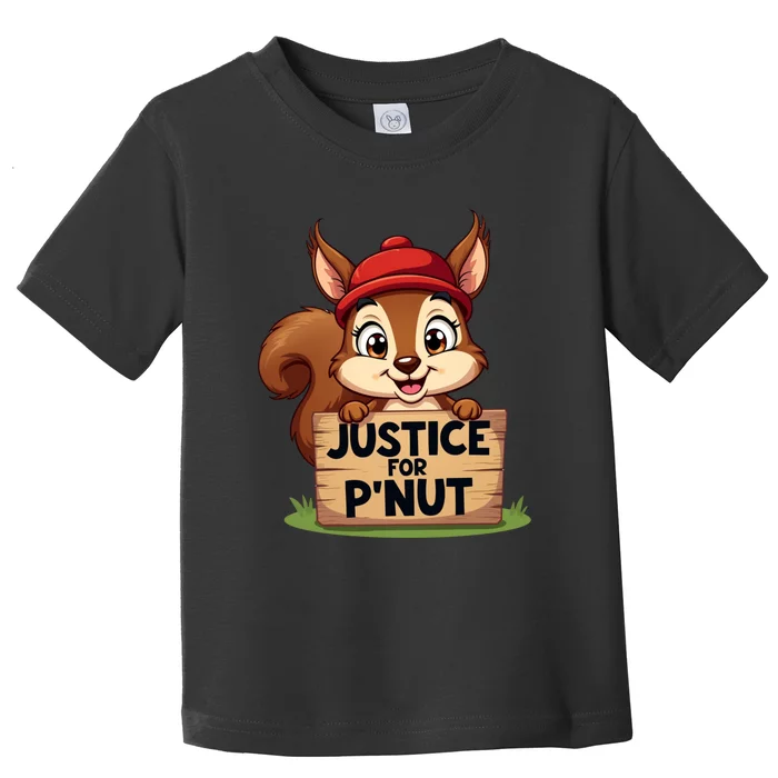 Justice For P Nut Funny Squirrel Toddler T-Shirt