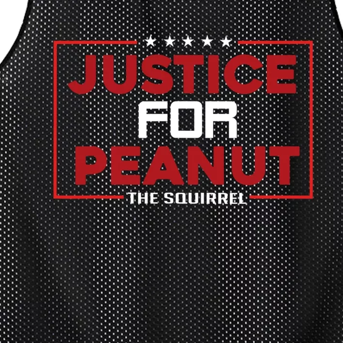 Justice For Peanut The Squirrel Mesh Reversible Basketball Jersey Tank