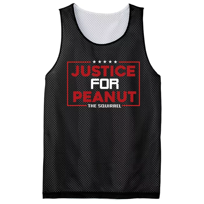 Justice For Peanut The Squirrel Mesh Reversible Basketball Jersey Tank