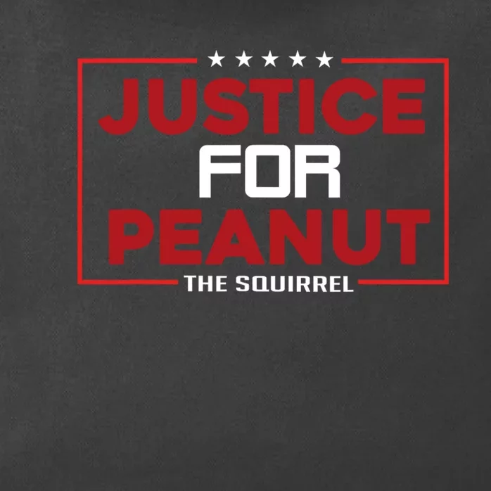 Justice For Peanut The Squirrel Zip Tote Bag