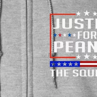 Justice For Peanut The Squirrel Peanut Squirrel Full Zip Hoodie