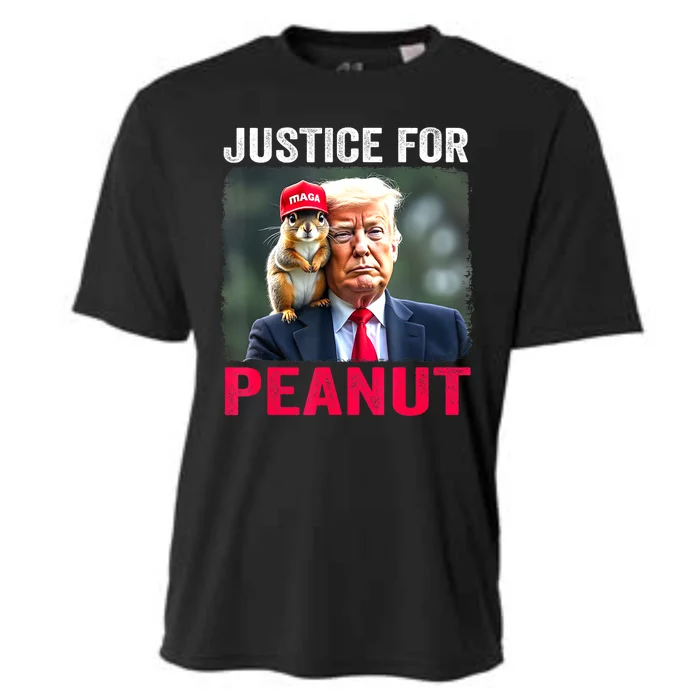 Justice For Peanut The Squirrel Trump 2024 Gift Cooling Performance Crew T-Shirt