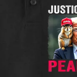 Justice For Peanut The Squirrel Trump 2024 Gift Dry Zone Grid Performance Polo