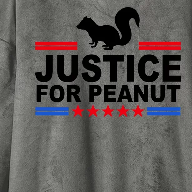 Justice For Peanut The Squirrel 2024 Hooded Wearable Blanket