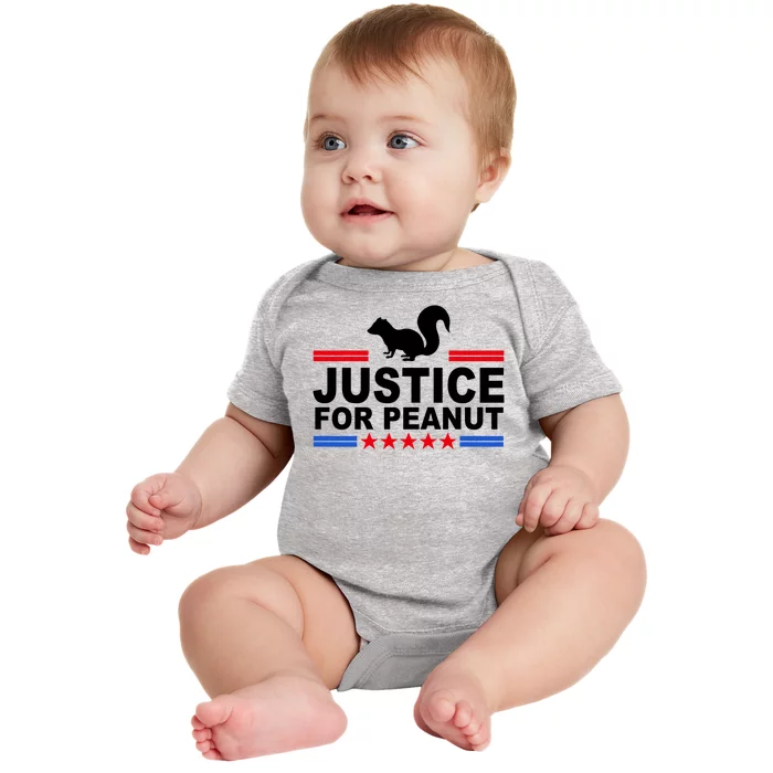 Justice For Peanut The Squirrel 2024 Baby Bodysuit