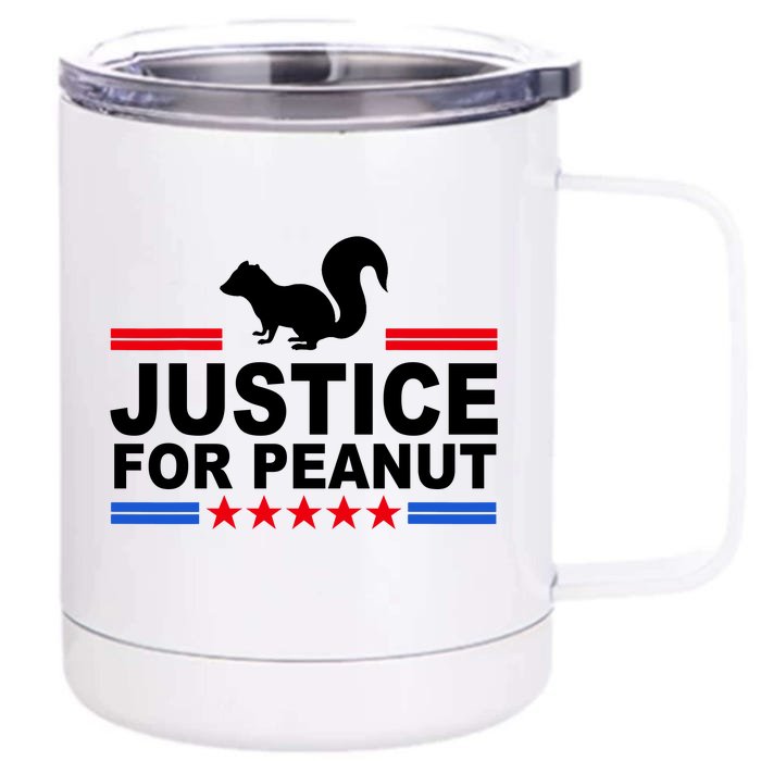 Justice For Peanut The Squirrel 2024 Front & Back 12oz Stainless Steel Tumbler Cup