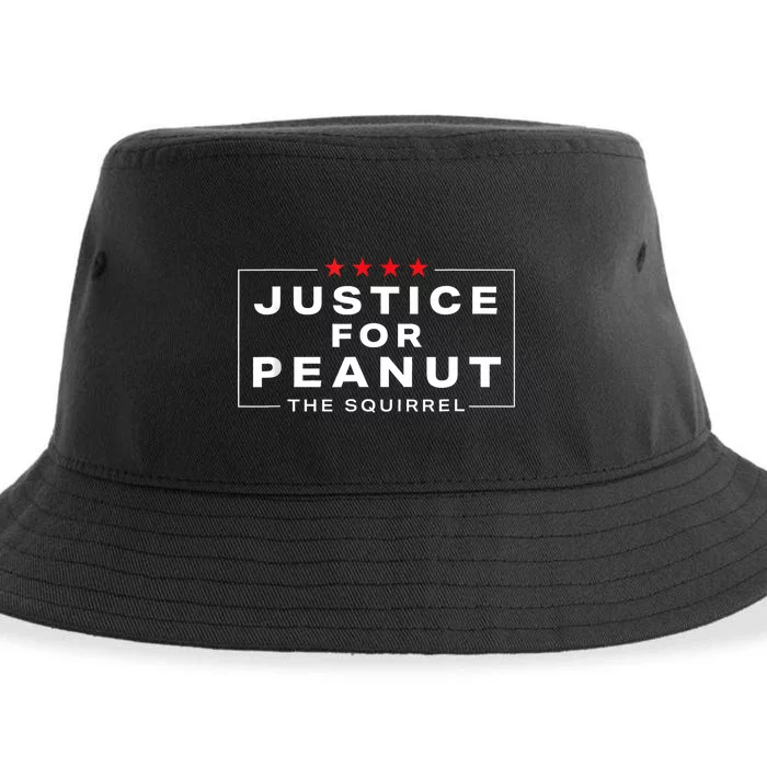 Justice For Peanut The Squirrel Peanut Squirrel Sustainable Bucket Hat