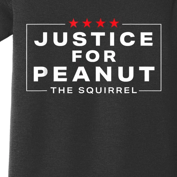 Justice For Peanut The Squirrel Peanut Squirrel Baby Bodysuit