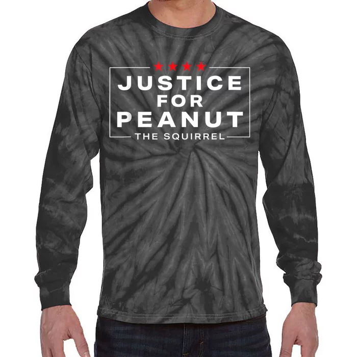 Justice For Peanut The Squirrel Peanut Squirrel Tie-Dye Long Sleeve Shirt