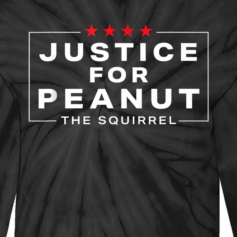 Justice For Peanut The Squirrel Peanut Squirrel Tie-Dye Long Sleeve Shirt