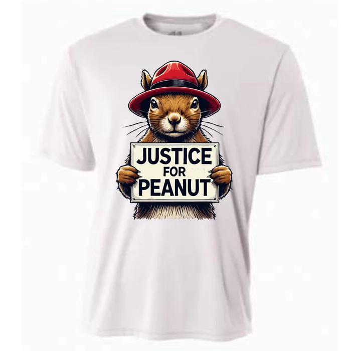 Justice For Peanut Cooling Performance Crew T-Shirt