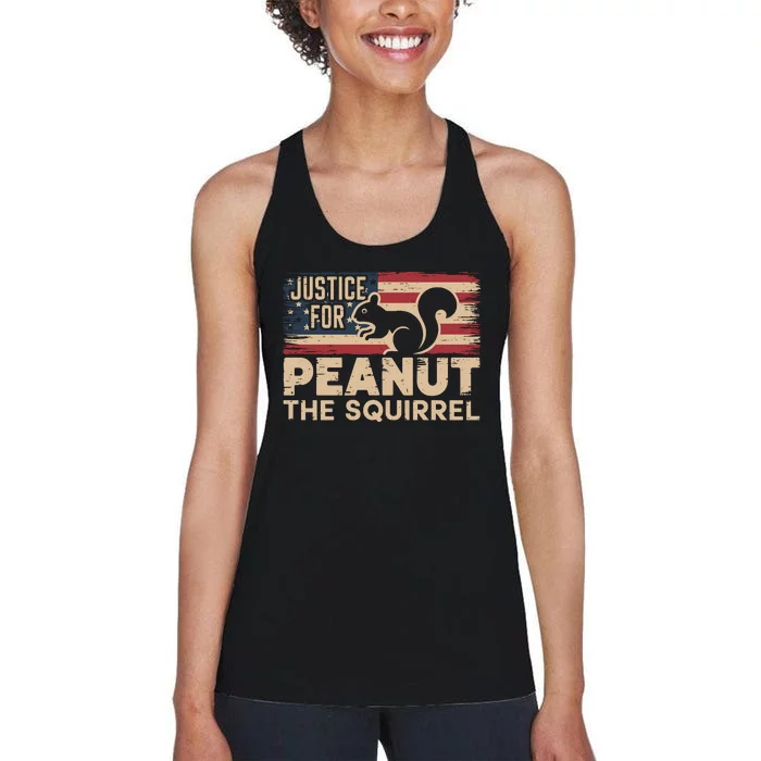 Justice For Peanut The Squirrel Te Peanut Squirrel Women's Racerback Tank