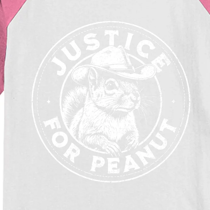 Justice For Peanut The Squirrel P’Nut Pnut Peanut Squirrel Gift Kids Colorblock Raglan Jersey