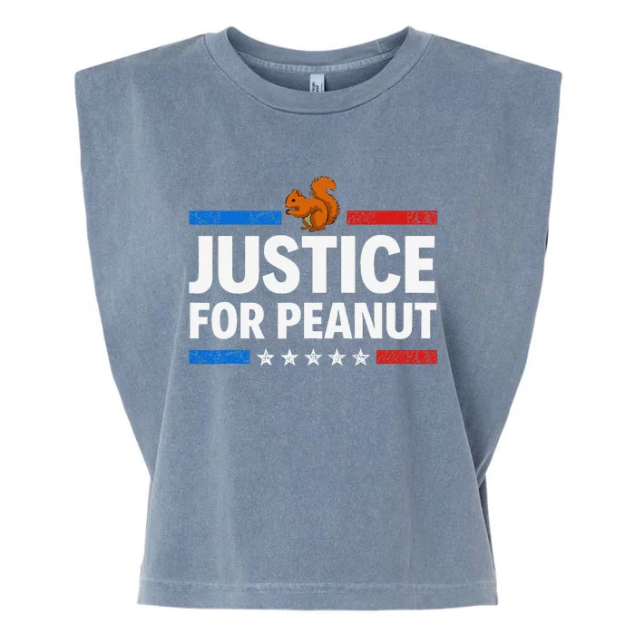 Justice For Peanut Peanut The Squirrel Garment-Dyed Women's Muscle Tee