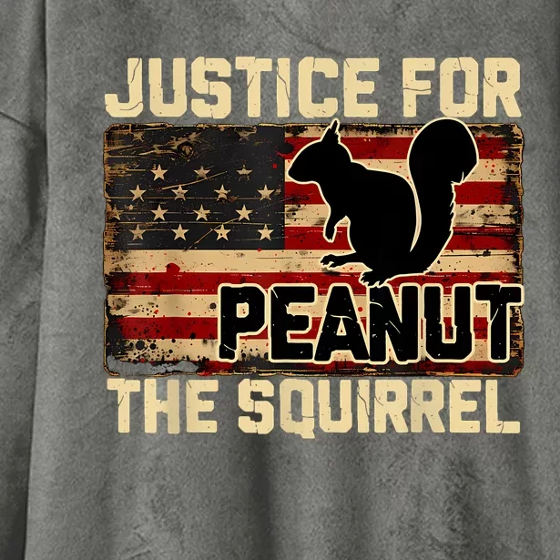 Justice For Peanut The Squirrel Peanut Squirrel Hooded Wearable Blanket