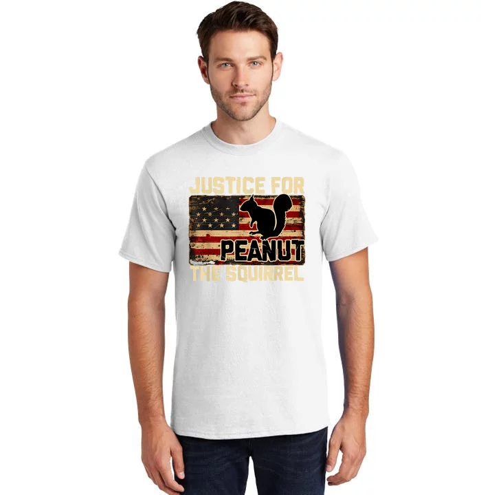 Justice For Peanut The Squirrel Peanut Squirrel Tall T-Shirt