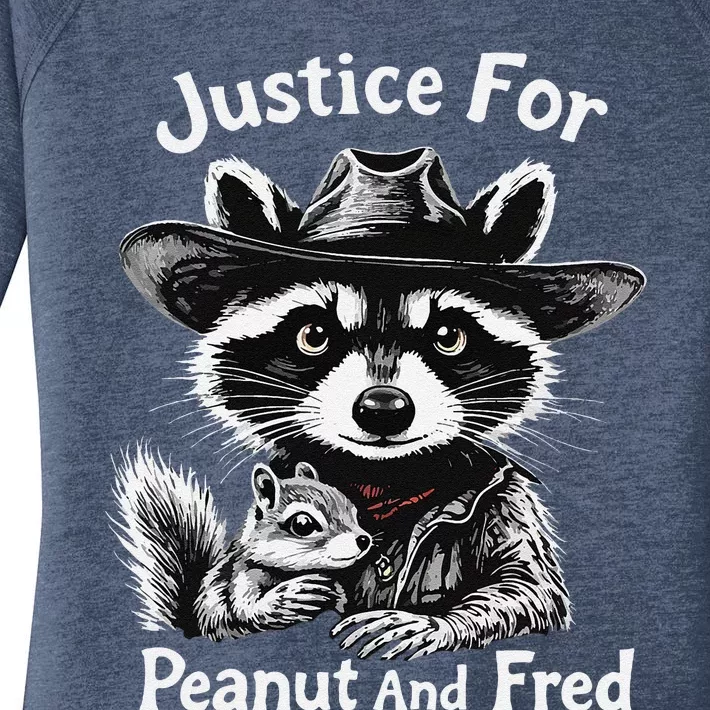 Justice For Peanut The Squirrel And Fred The Raccoon Women's Perfect Tri Tunic Long Sleeve Shirt