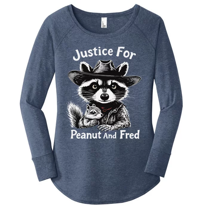 Justice For Peanut The Squirrel And Fred The Raccoon Women's Perfect Tri Tunic Long Sleeve Shirt