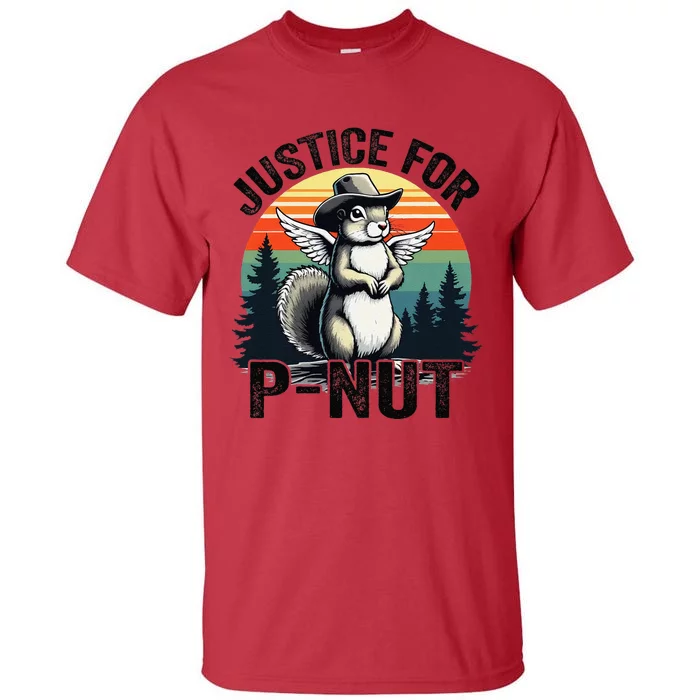 Justice For Peanut Pnut Squirrel Raccoon Lovers Cowboy Hat Tall T-Shirt