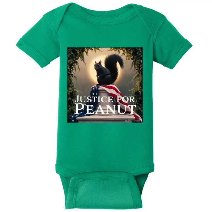 Justice For Peanut The Squirrel Peanut Squirrel Baby Bodysuit