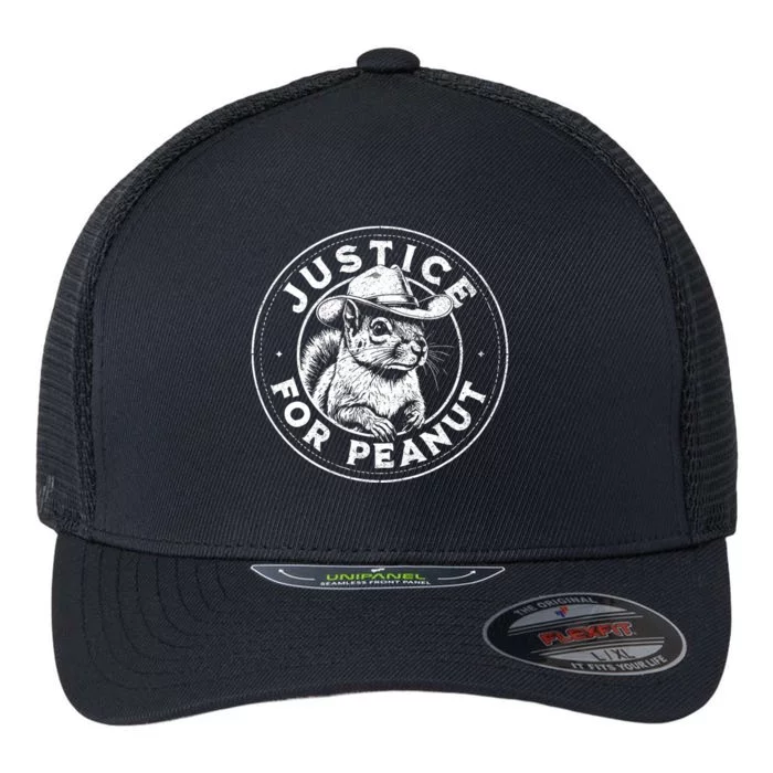 Justice For Peanut The Squirrel P’Nut Pnut Peanut Squirrel Flexfit Unipanel Trucker Cap