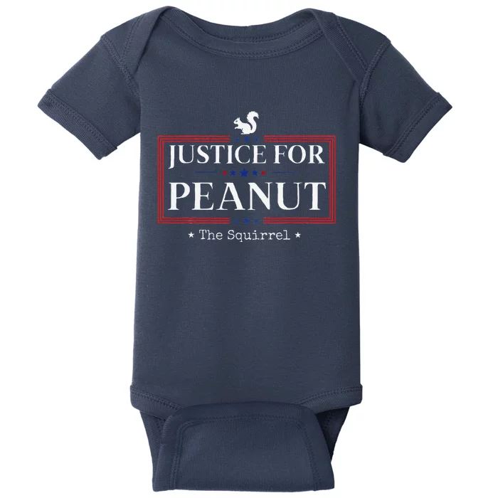 Justice For Peanut Pnut Squirrel Lovers Baby Bodysuit