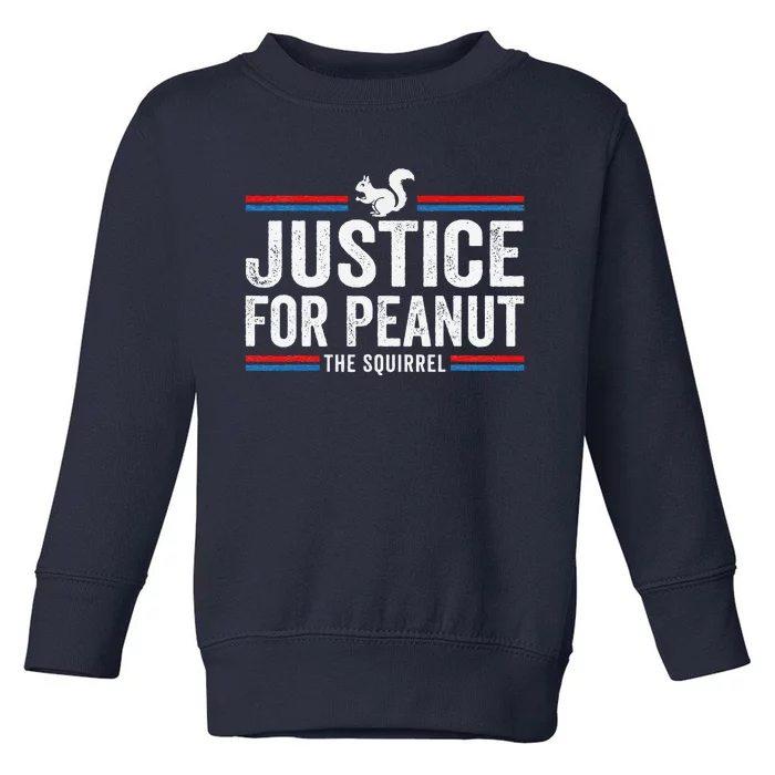 Justice For Peanut The Squirrel Peanut Squirrel Toddler Sweatshirt