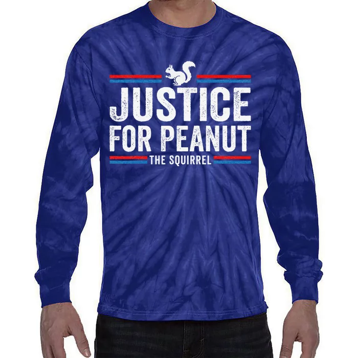 Justice For Peanut The Squirrel Peanut Squirrel Tie-Dye Long Sleeve Shirt