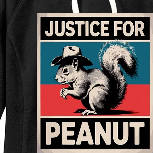 Justice For Peanut The Squirrel The Squirrel Pnut Women's Fleece Hoodie