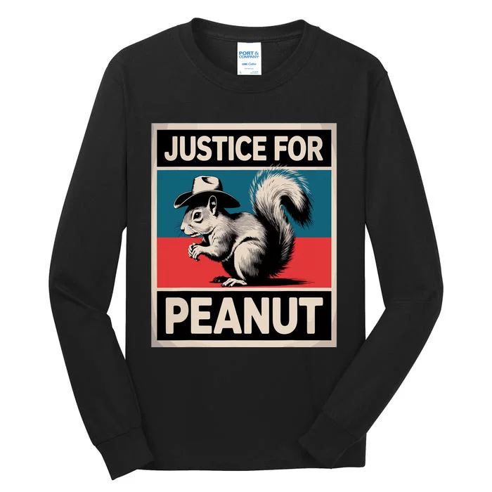 Justice For Peanut The Squirrel The Squirrel Pnut Tall Long Sleeve T-Shirt