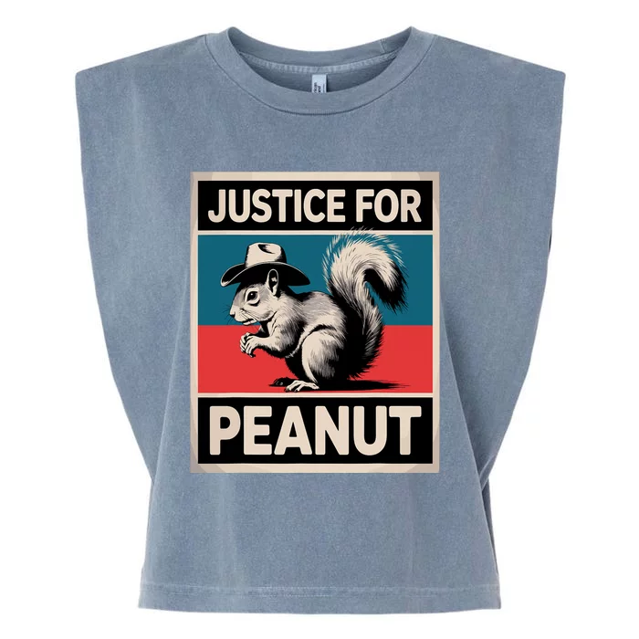 Justice For Peanut The Squirrel The Squirrel Pnut Garment-Dyed Women's Muscle Tee