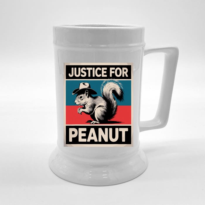 Justice For Peanut The Squirrel The Squirrel Pnut Front & Back Beer Stein