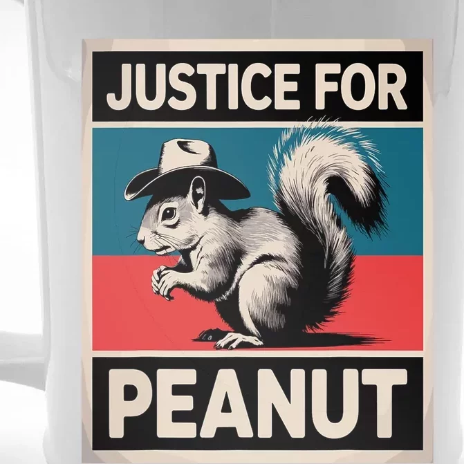 Justice For Peanut The Squirrel The Squirrel Pnut Front & Back Beer Stein