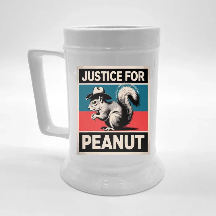 Justice For Peanut The Squirrel The Squirrel Pnut Front & Back Beer Stein